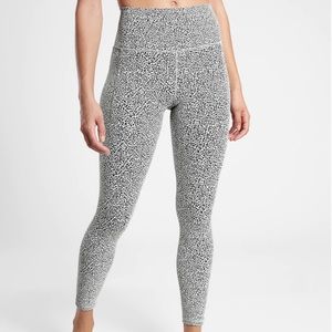 Athleta Black & White Cheetah Patterned Leggings